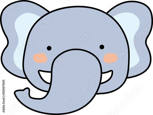 elephant, elephant face