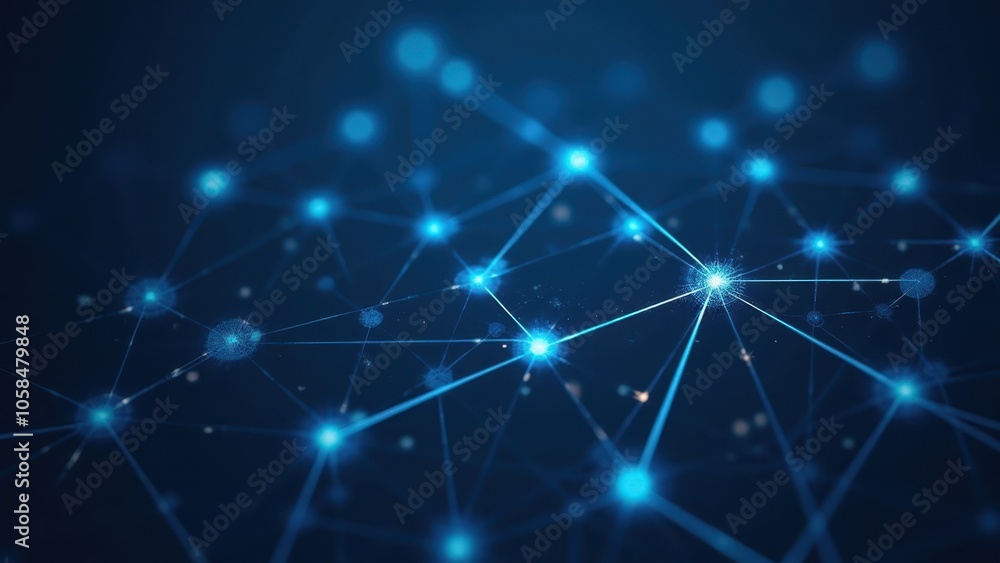 Abstract Data Network Visualization Concept Abstract Data Network Visualization Concept