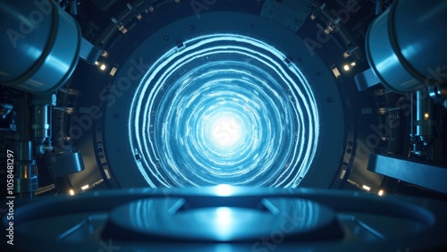 Futuristic Reactor Core with Energy Emission