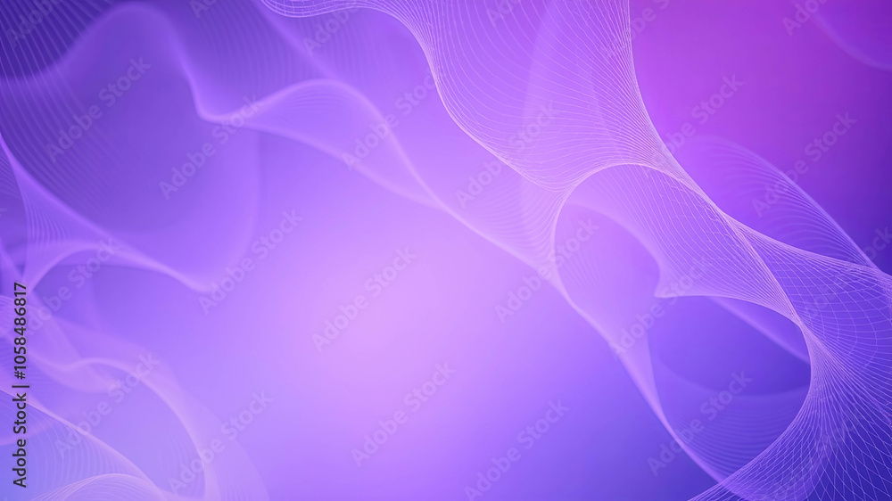 Abstract Interwoven Lines on a Purple Gradient Background Abstract Interwoven Lines on a Purple Gradient Background