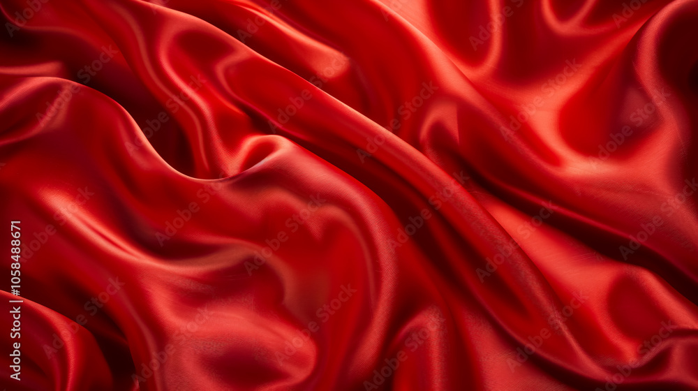 Luxurious red satin fabric background, perfect for celebration, ceremony, event invitations, or advertising posters. Luxurious red satin fabric background, perfect for celebration, ceremony, event invitations, or advertising posters.