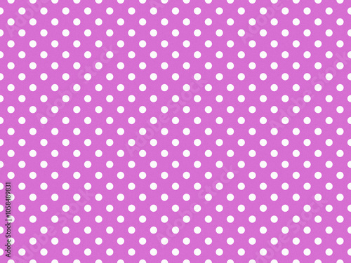 texturised white color polka dots over orchid purple background