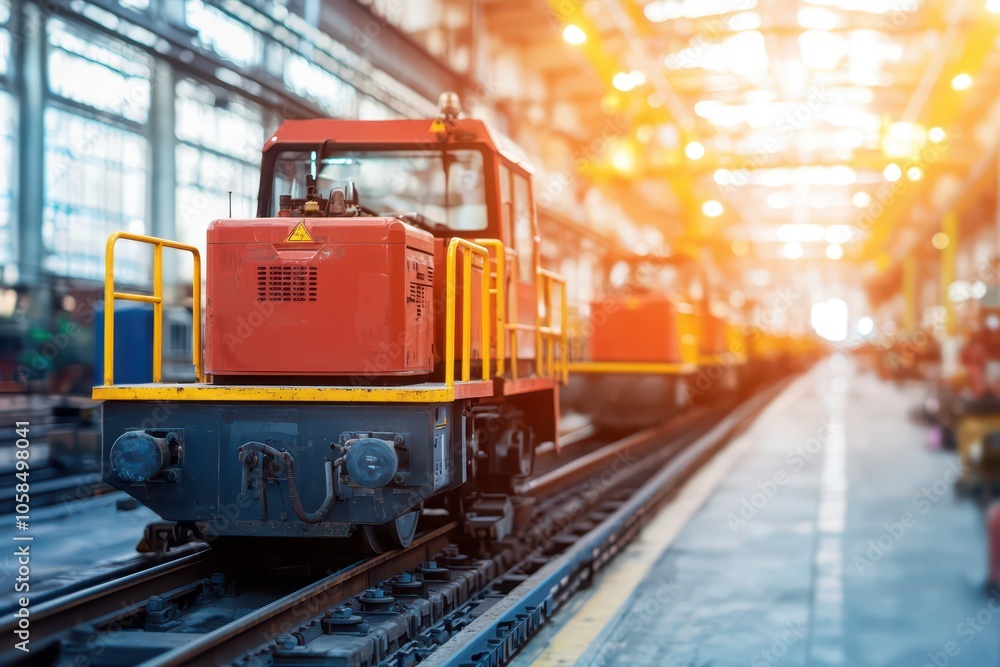 Large-scale machinery in a factory operating in perfect synchronization for efficient mass production. Large-scale machinery in a factory operating in perfect synchronization for efficient mass production.