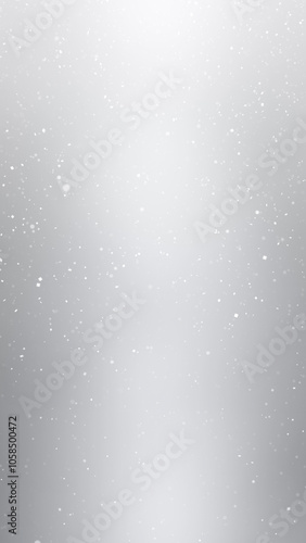 Vertical silver shine background with artistic snowflakes. Copy space winter illustration background.	

