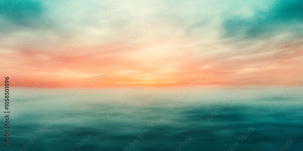 Gradient blur from teal to peach, resembling a sunrise or sunset sky with soft color transitions Gradient blur from teal to peach, resembling a sunrise or sunset sky with soft color transitions