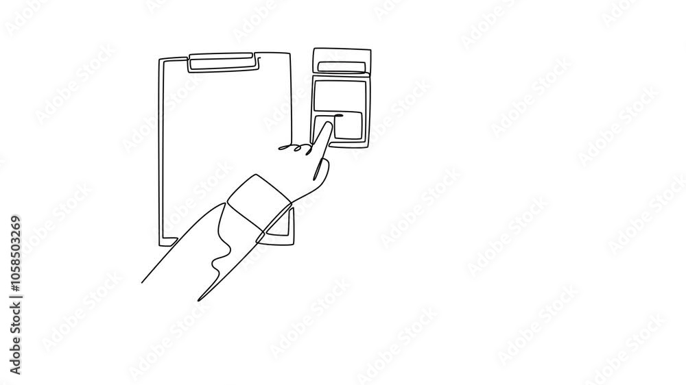 Management and control concept. Single line draw design. Full length animation illustration. High quality 4k footage. Management and control concept. Single line draw design. Full length animation illustration. High quality 4k footage.
