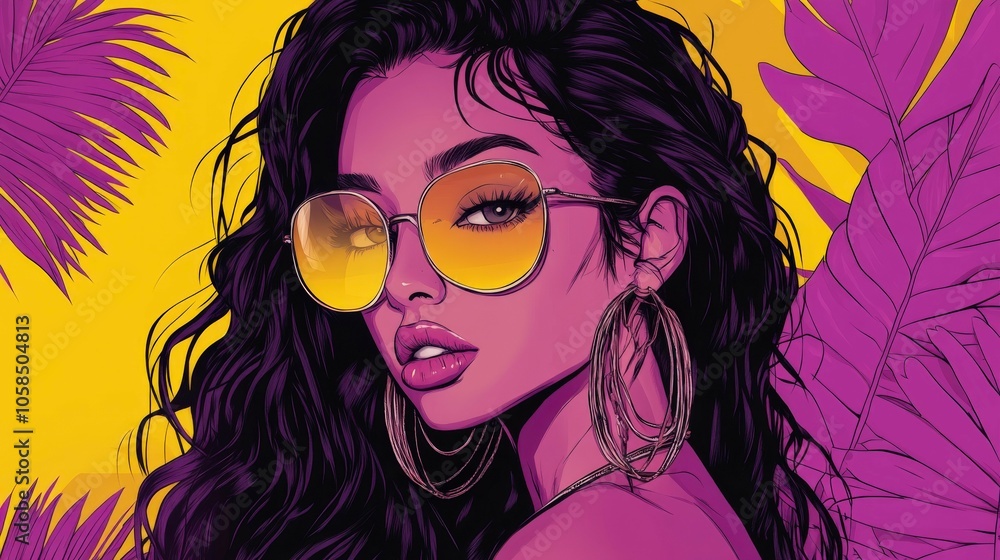 Creative Girl Focused on Fashion Illustration Art Creative Girl Focused on Fashion Illustration Art
