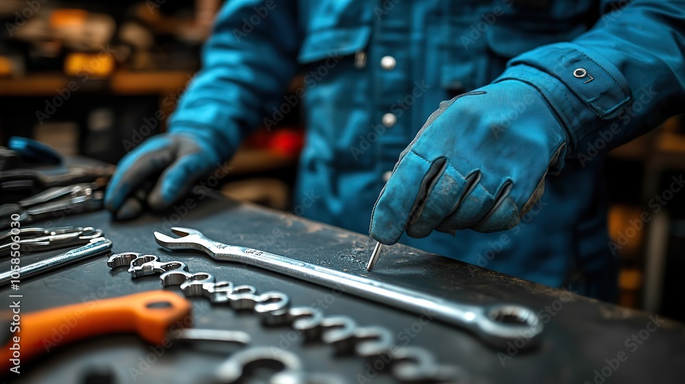 Essential vehicle items for breakdowns or emergencies, such as spanner and spade, are illustrated Essential vehicle items for breakdowns or emergencies, such as spanner and spade, are illustrated