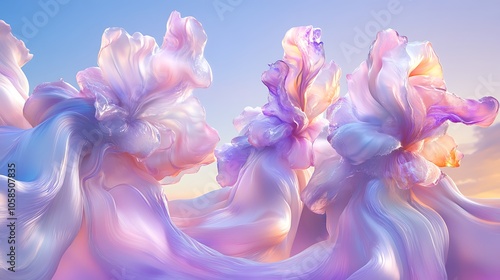 Abstract Floral Background for Design Blank Background with Copy Space for Design Projects