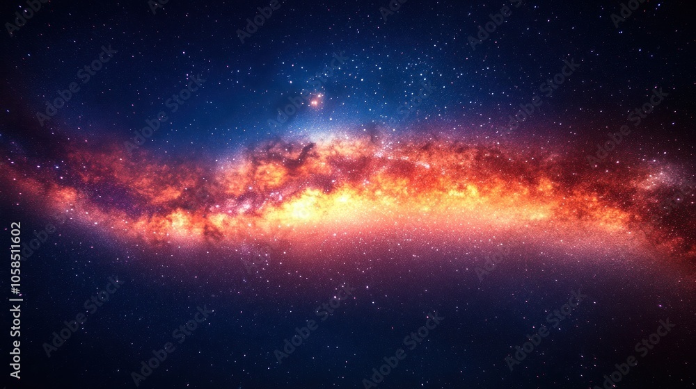 Obraz premium Milky Way Galaxy Night Sky