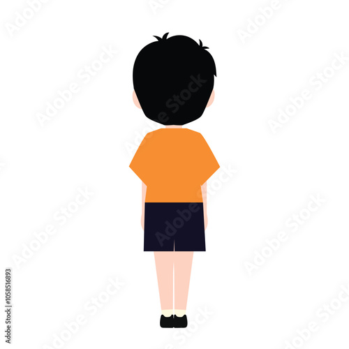 adorable boy uniform school angry, happy, variant exspression and pose. student wearing uniform character collection