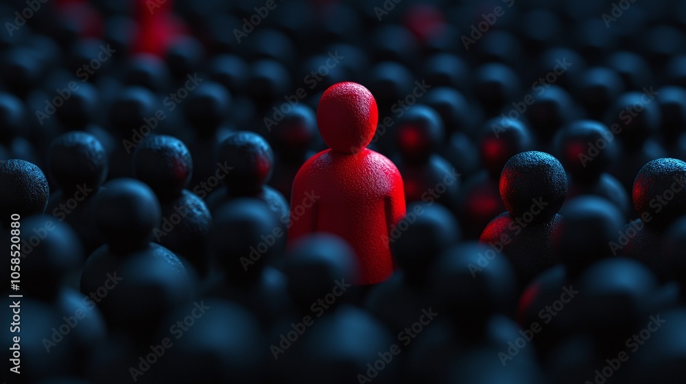 Obraz premium Unique Leadership in a Crowded Business Landscape