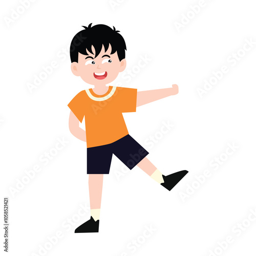 adorable boy uniform school angry, happy, variant exspression and pose. student wearing uniform character collection