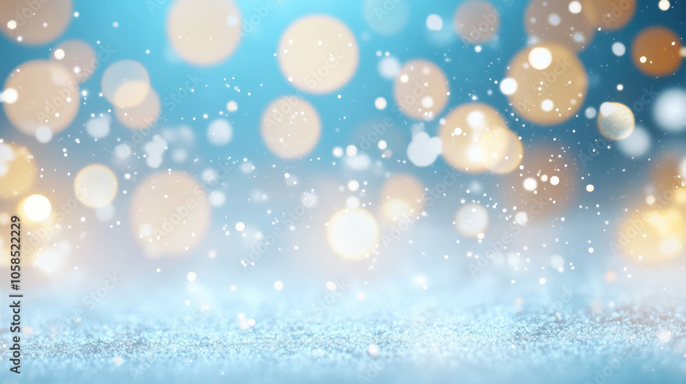 beautiful abstract background featuring soft bokeh lights and snowflakes, creating festive atmosphere perfect for Christmas celebrations beautiful abstract background featuring soft bokeh lights and snowflakes, creating festive atmosphere perfect for Christmas celebrations