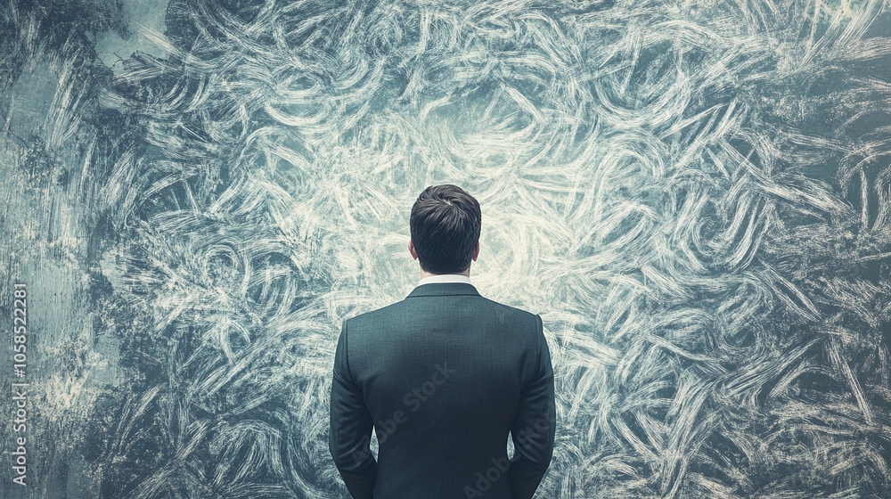Fototapeta premium Business Mindset for Problem Solving and Vision