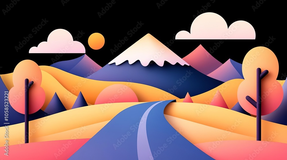 Wealth growth roadmap shown on a digital guide with a breathtaking mountain scene, evoking the steady rise toward lasting financial security Wealth growth roadmap shown on a digital guide with a breathtaking mountain scene, evoking the steady rise toward lasting financial security