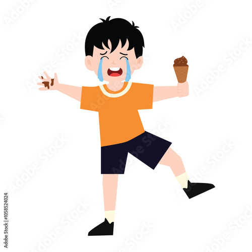 adorable boy uniform school angry, happy, variant exspression and pose. student wearing uniform character collection