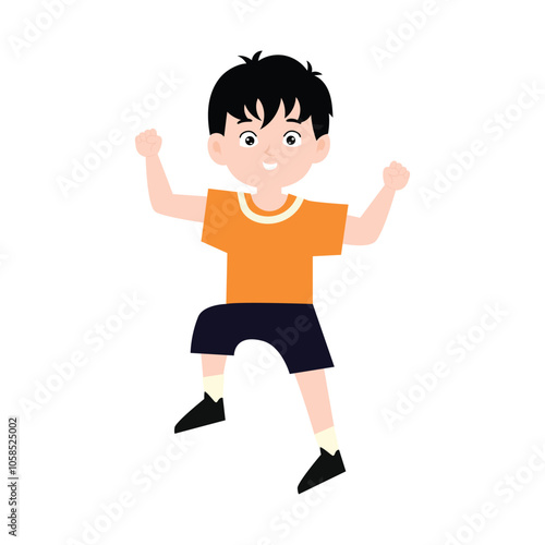 adorable boy uniform school angry, happy, variant exspression and pose. student wearing uniform character collection