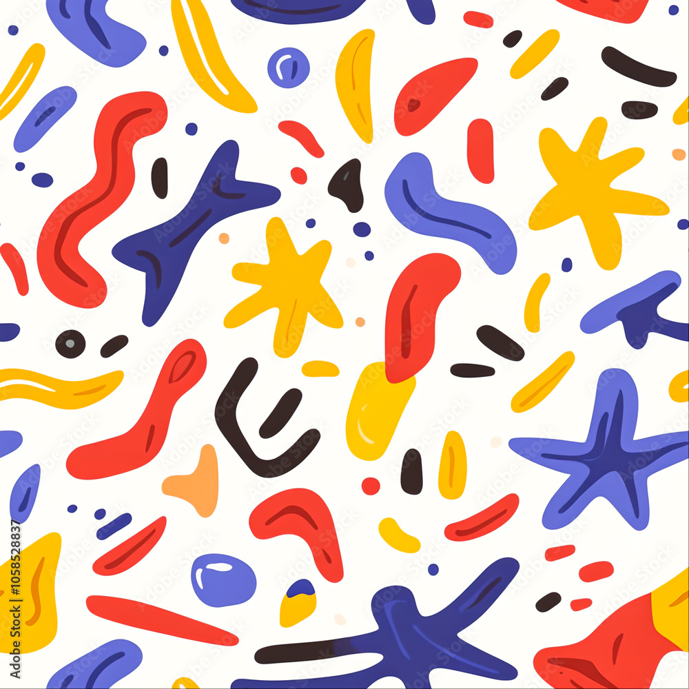 Vibrant Abstract Pattern with Colorful Shapes Vibrant Abstract Pattern with Colorful Shapes
