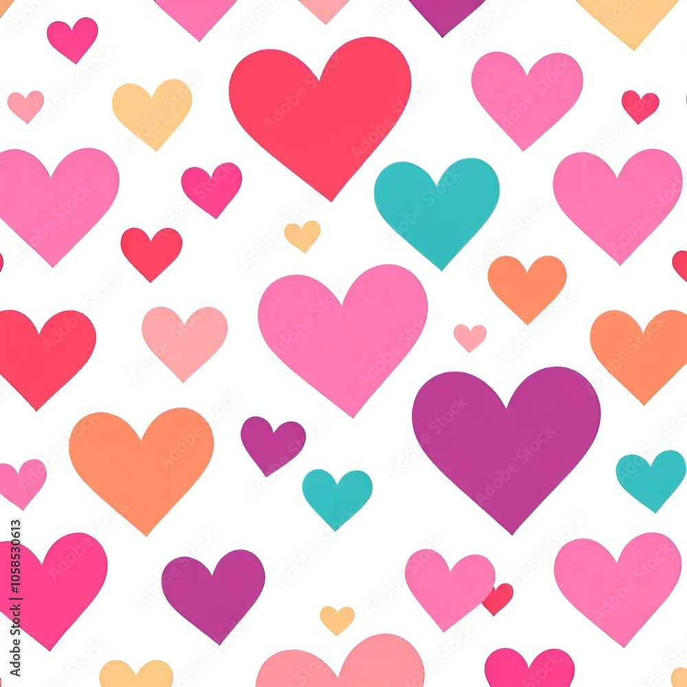 seamless background with hearts seamless background with hearts
