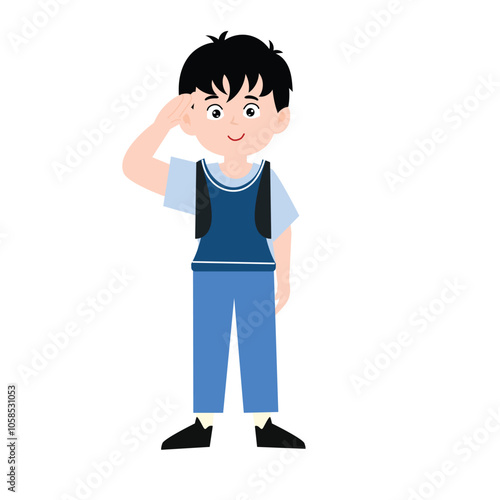 boys wearing school uniforms with many poses. boys wearing school uniforms with many poses. School kids collection