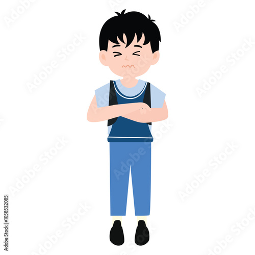 boys wearing school uniforms with many poses. boys wearing school uniforms with many poses. School kids collection
