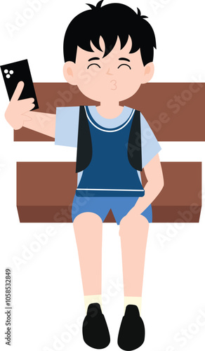 boys wearing school uniforms with many poses. boys wearing school uniforms with many poses. School kids collection