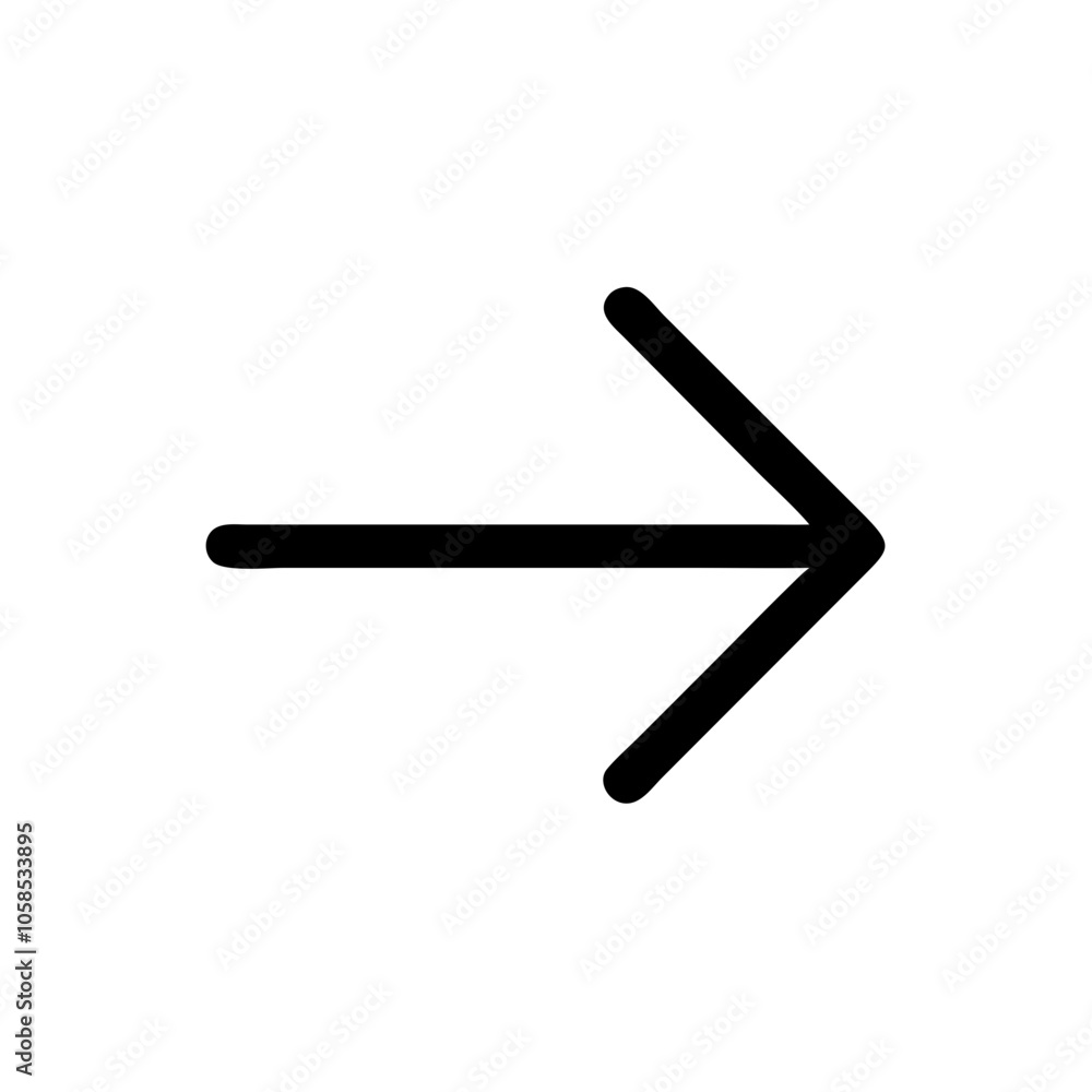 Right-facing black arrow icon in simple minimalist design
Right-facing black arrow icon in simple minimalist design