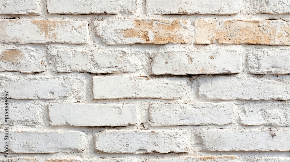 Old white brick wall texture background with visible wear and unique character. This old texture creates a visually interesting backdrop, ideal for various design projects. Old white brick wall texture background with visible wear and unique character. This old texture creates a visually interesting backdrop, ideal for various design projects.