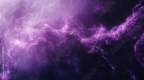 Ethereal Smoke Weaving Satellite Patterns with Purple Orbital Paths and Silver Signals: High-Resolution Digital Background for Telecommunications and Space Communication Firms.