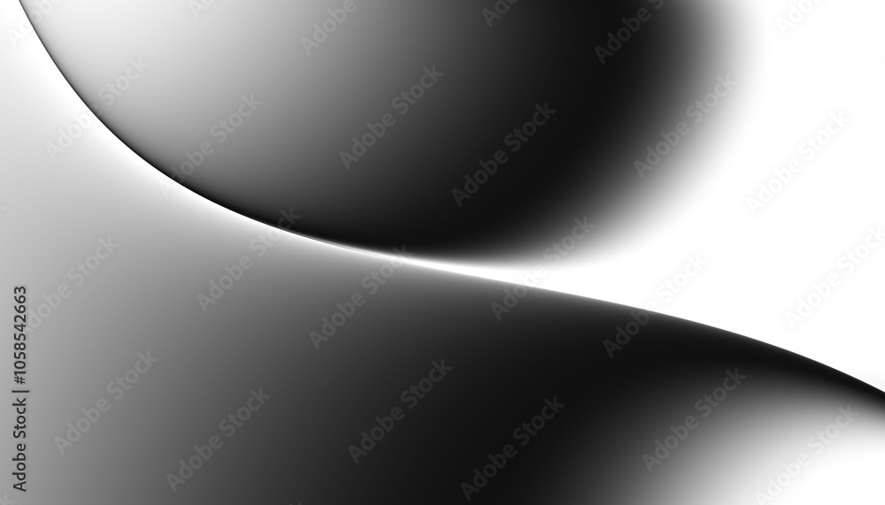 Blurred transparent gradient background. Elegant black wavy line on Transparent png overlay background Blurred transparent gradient background. Elegant black wavy line on Transparent png overlay background