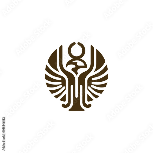 Egypt Horus God logo