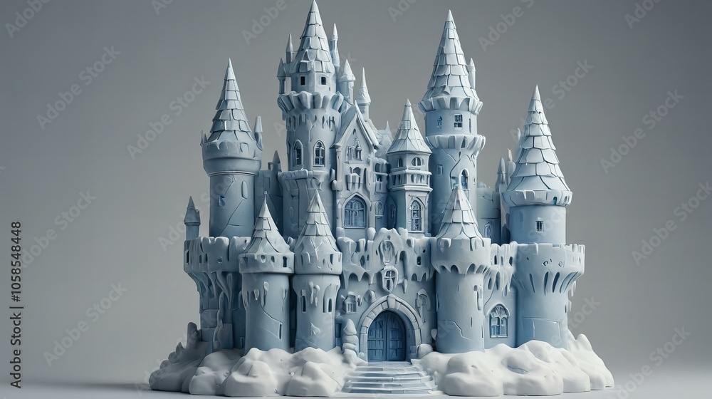 Obraz premium Ice Castle miniature