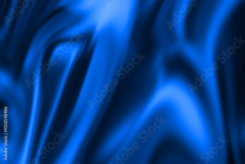 Bright Blue abstract background with soft blurred diagonal lines