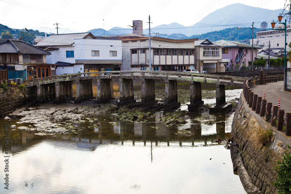 Fototapeta premium Amakusa village in Kumamoto prefecture, Kyushu, Japan.
