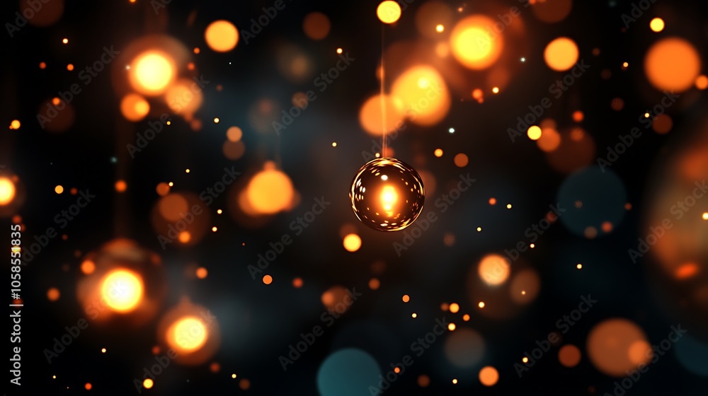 Golden Orb Bokeh Background Plain Textured Background for Web Design and Copy Golden Orb Bokeh Background Plain Textured Background for Web Design and Copy