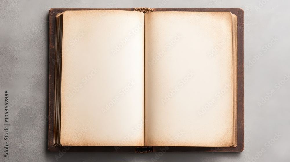 An empty book with blank pages, perfect for creative notes, sketches, or journaling. Ideal for artistic and educational projects. An empty book with blank pages, perfect for creative notes, sketches, or journaling. Ideal for artistic and educational projects.
