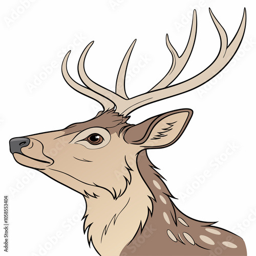 deer head vector illustration