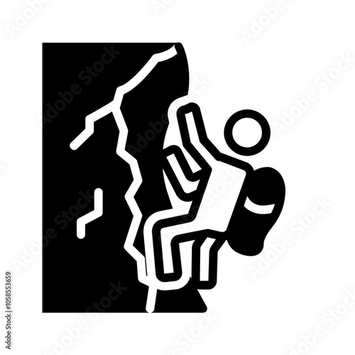 Vector solid black icon for Possible