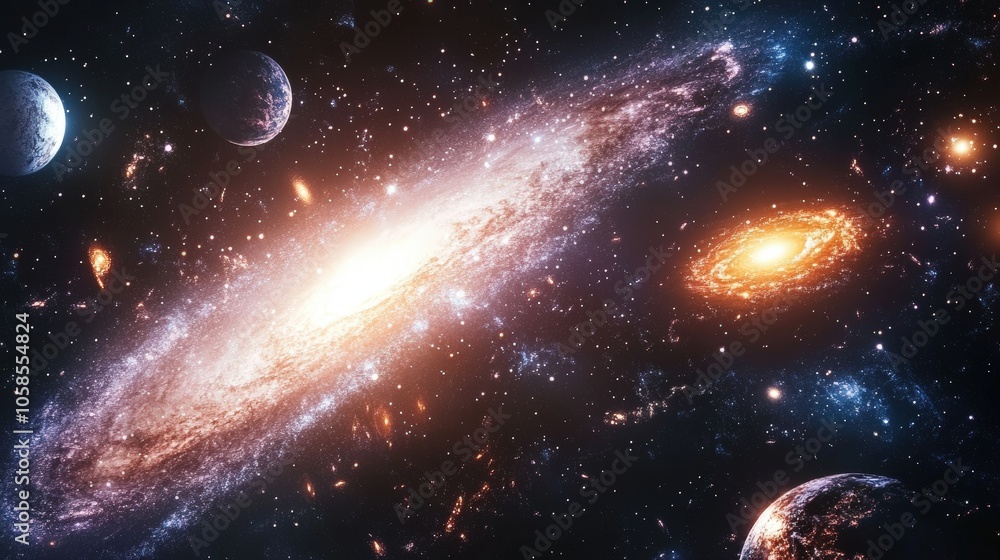 Obraz premium Analyze the significance of observatories in mapping the universe.