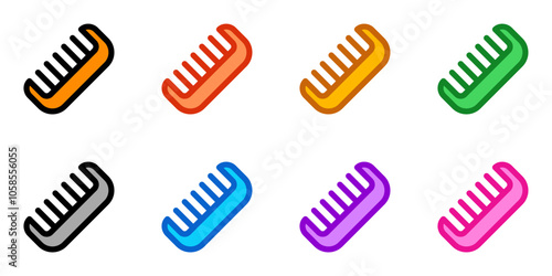 Editable hair comb vector icon. Barbershop, lifestyle, grooming. Part of a big icon set family. Perfect for web and app interfaces, presentations, infographics, etc