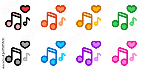 Editable love songs vector icon. Wedding, valentine, love, celebration. Part of a big icon set family. Perfect for web and app interfaces, presentations, infographics, etc
