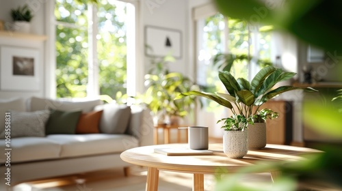 A contemporary family living room engaging conversations in a bright space