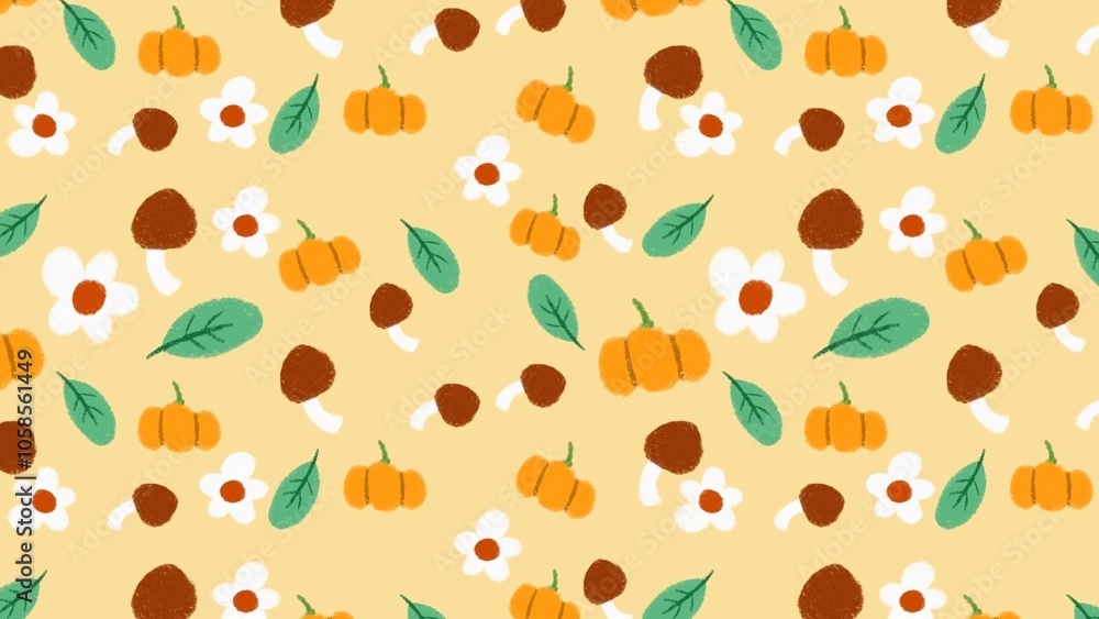 seamless pattern in autumn for design elements seamless pattern in autumn for design elements