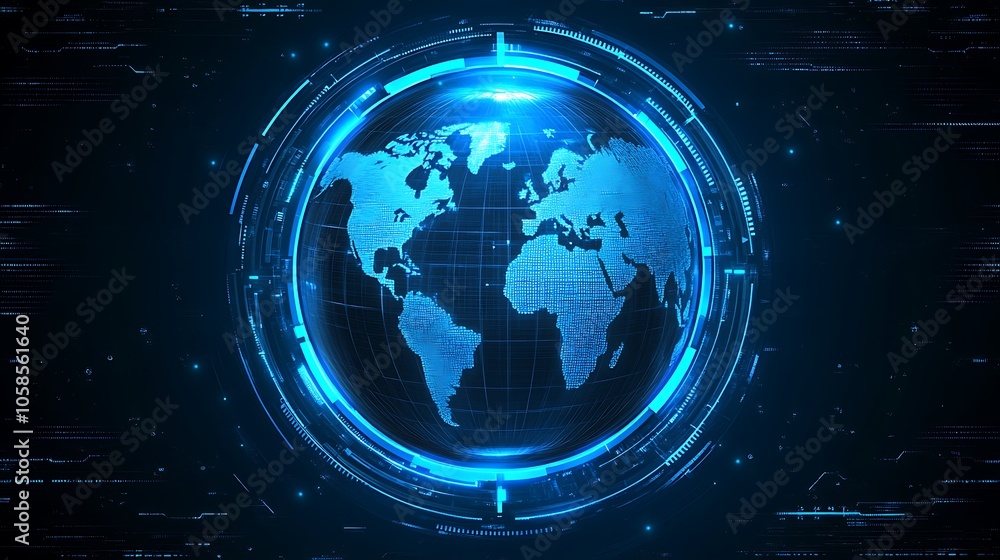 Global Network Technology Subtle Blur Background with Space for Custom Text Global Network Technology Subtle Blur Background with Space for Custom Text