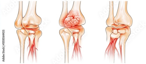 Illustration of Human Knee Joint photo