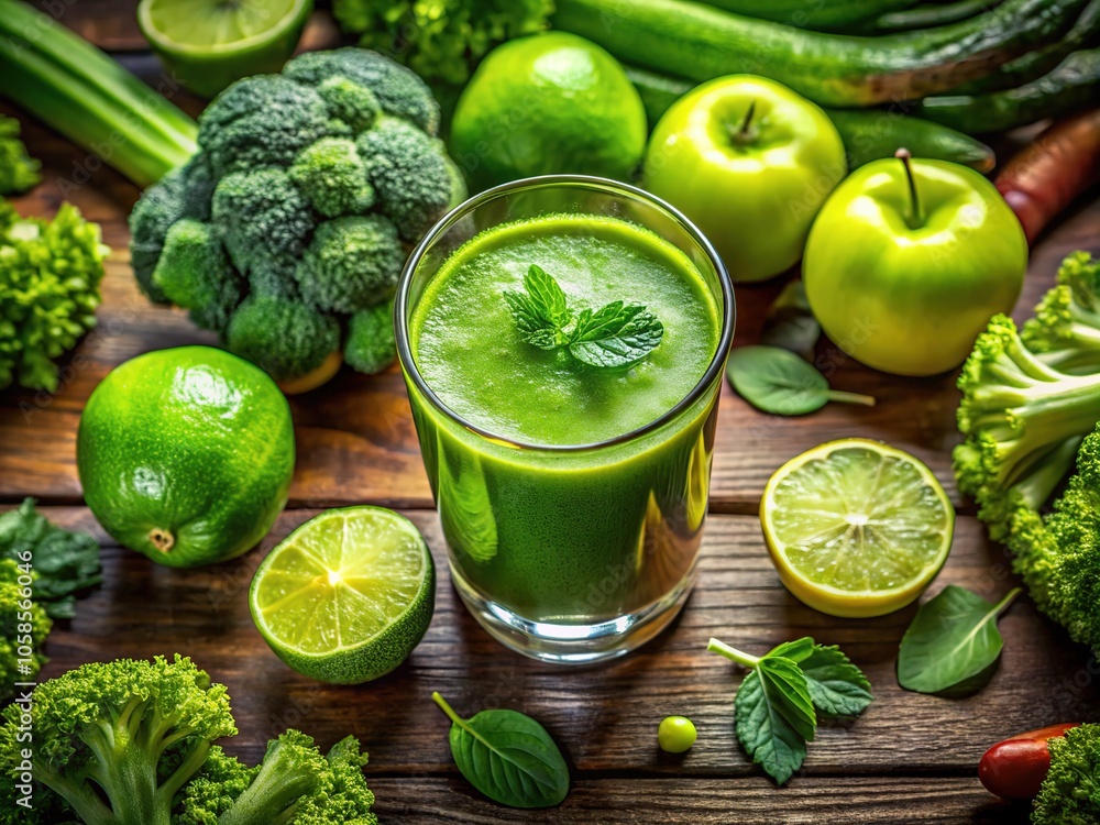 Energize your daily routine with this refreshing green juice, bursting with vitamins, antioxidants, and nutrients that uplift your vitality for a healthier lifestyle. Energize your daily routine with this refreshing green juice, bursting with vitamins, antioxidants, and nutrients that uplift your vitality for a healthier lifestyle.
