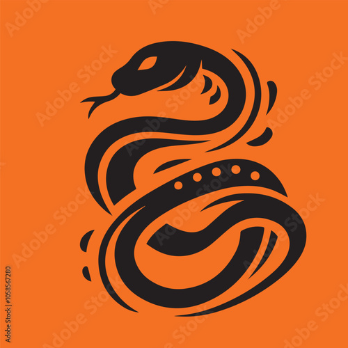 snake vector silhouette 