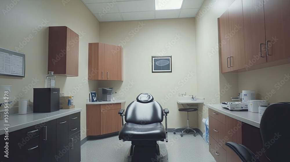 Medical Treatment Room with Exam Chair