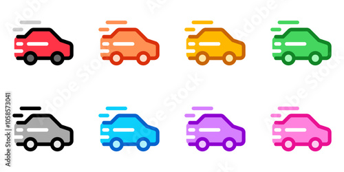 Editable racing game, racing car vector icon. Video game, game elements. Part of a big icon set family. Perfect for web and app interfaces, presentations, infographics, etc